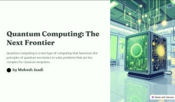 Quantum computing is a new type of computing that harnesses the principles of quantum mechanics to solve problems that are too complex for classical computers.